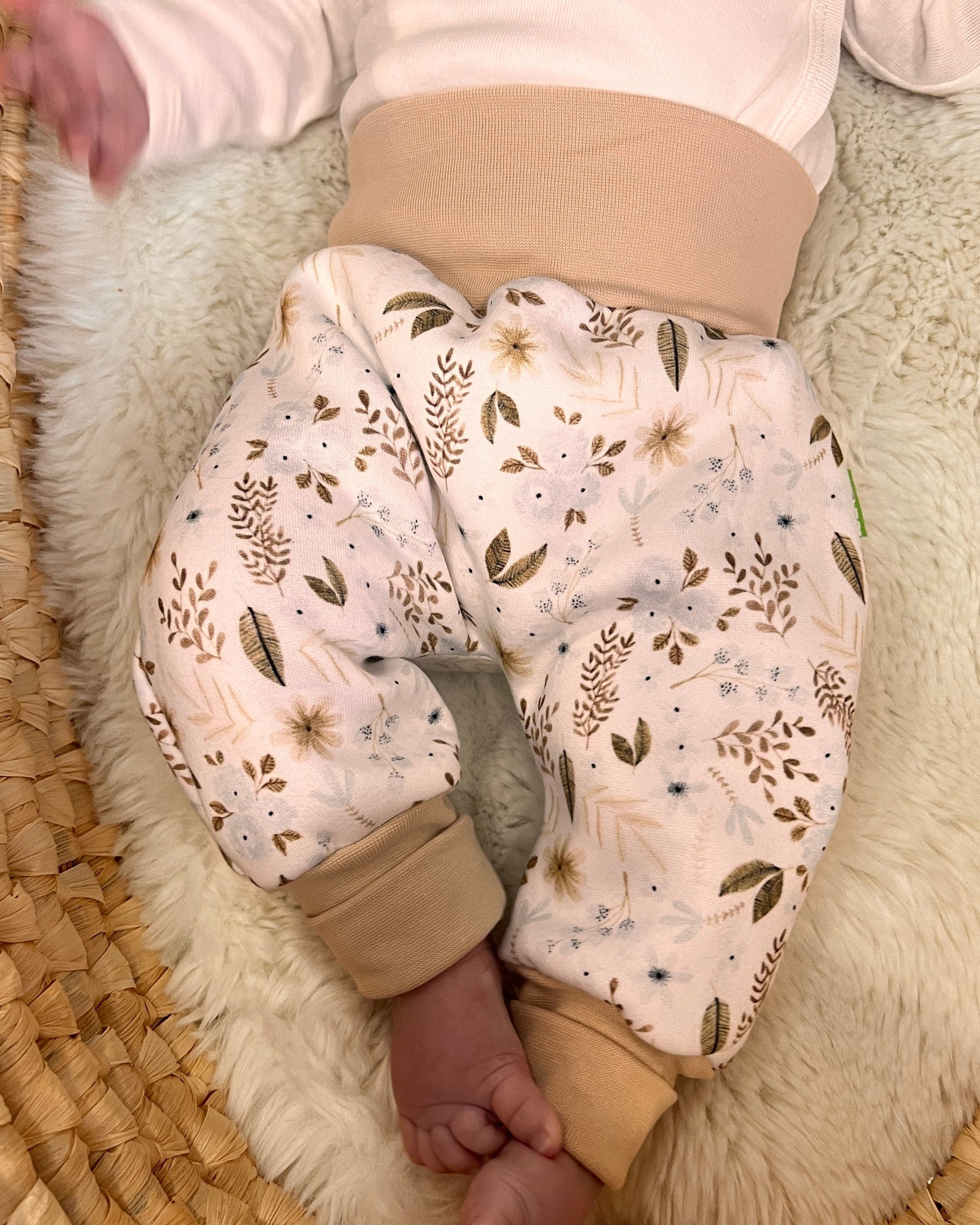 Mitwachshose Boho Flowers beige ★exklusiv★