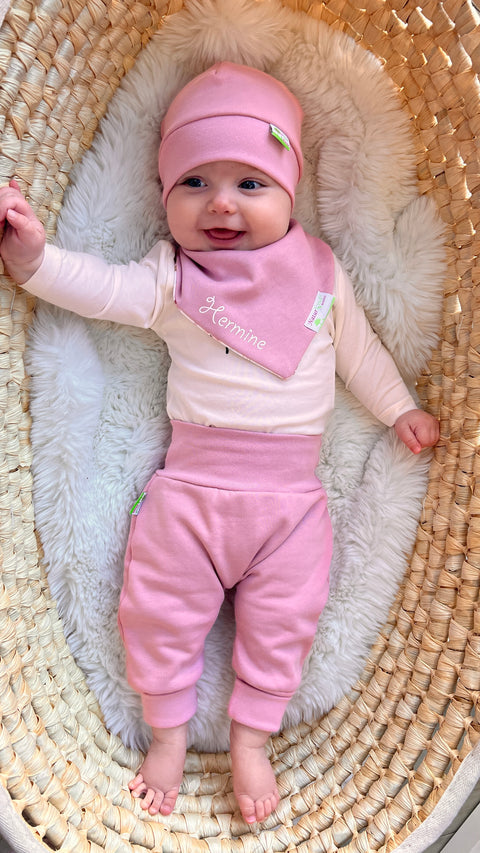 MitwachsSet für Babys -Kuschel Sweat altrosa
