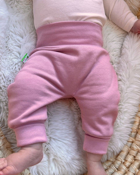 Mitwachshose Kuschel Sweat altrosa