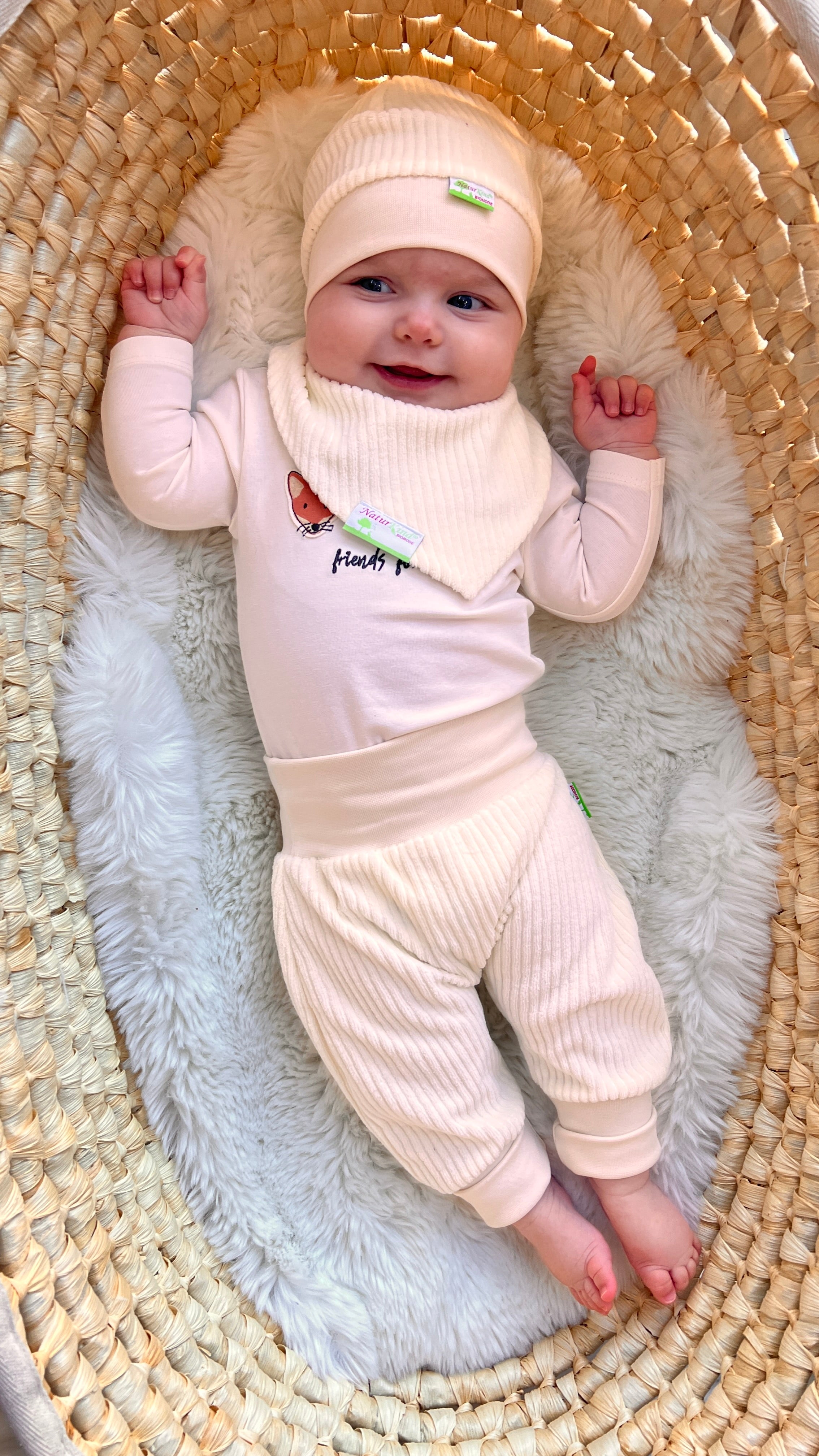 MitwachsSet für Babys - Cord Nicky vanille