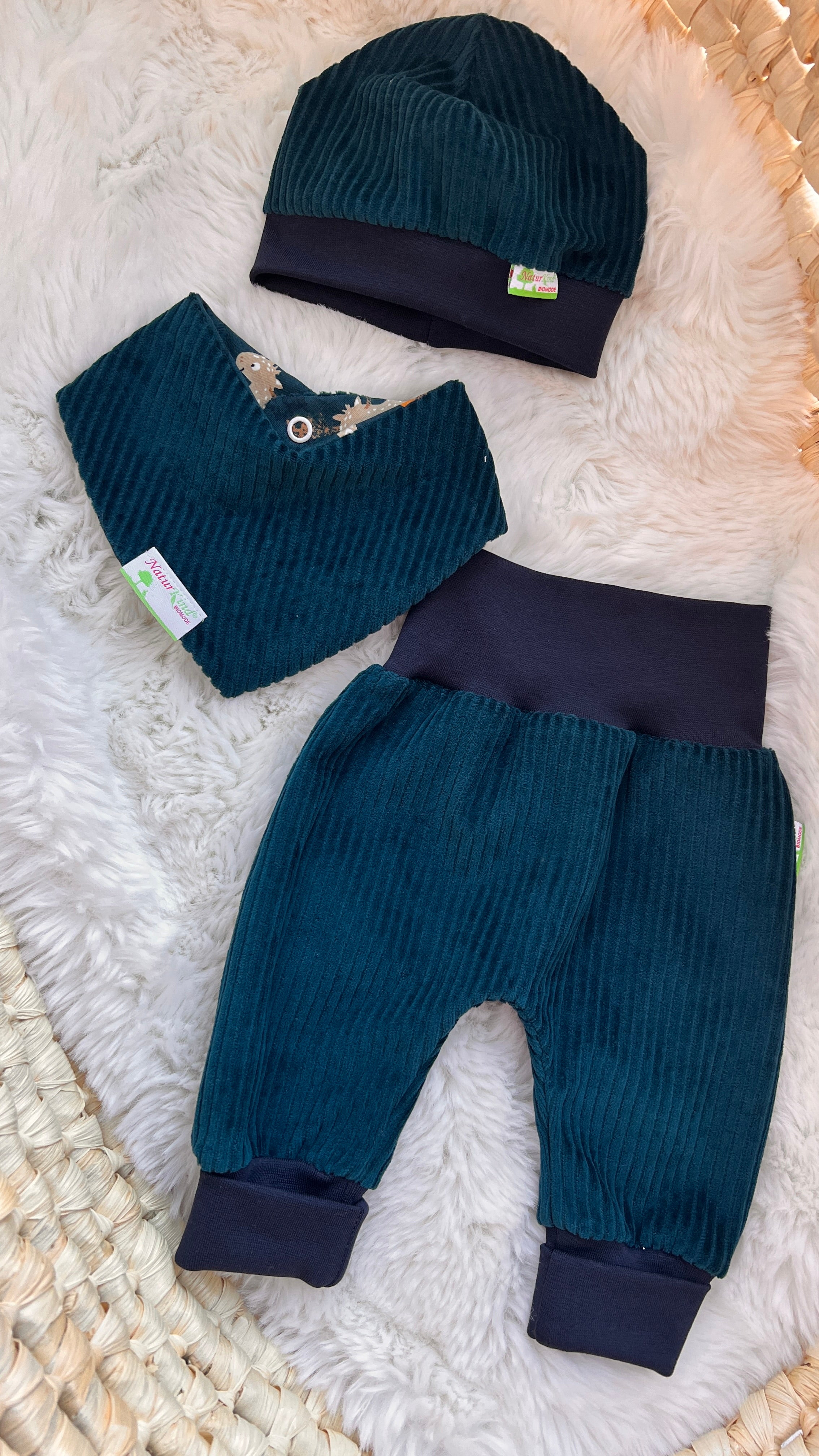 MitwachsSet für Babys - Cord Nicky salbei