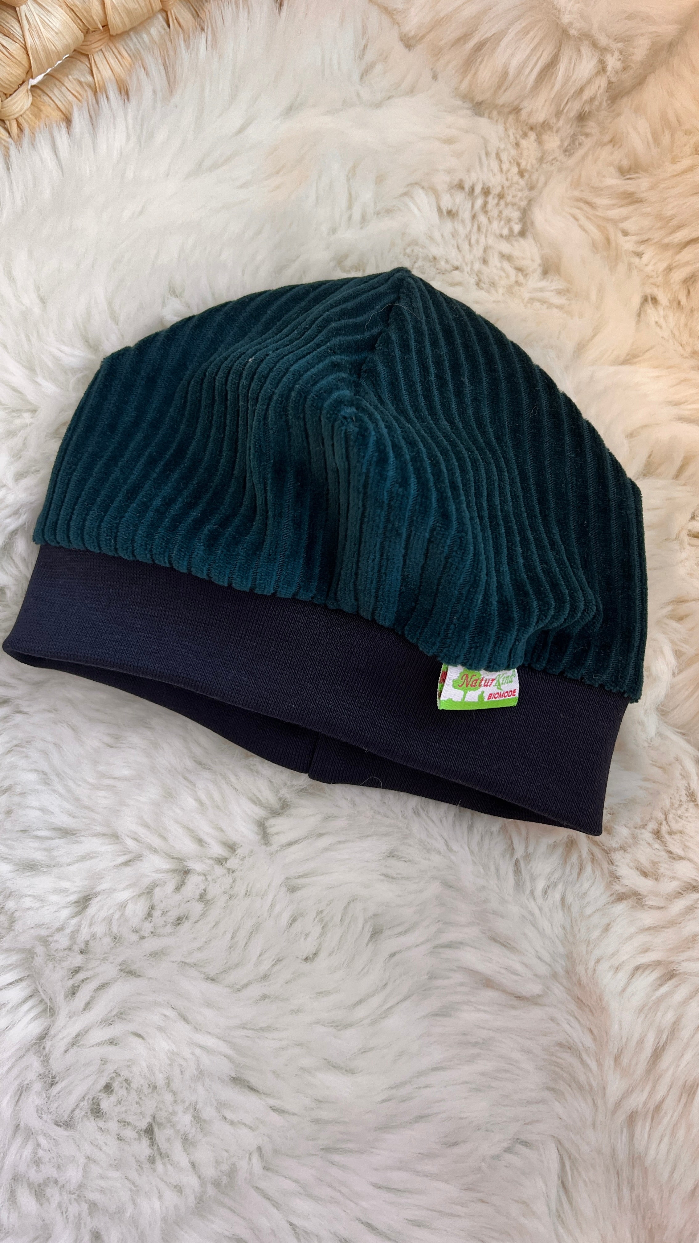 Bündchen Beanie Cord Nicky mitternachtsblau