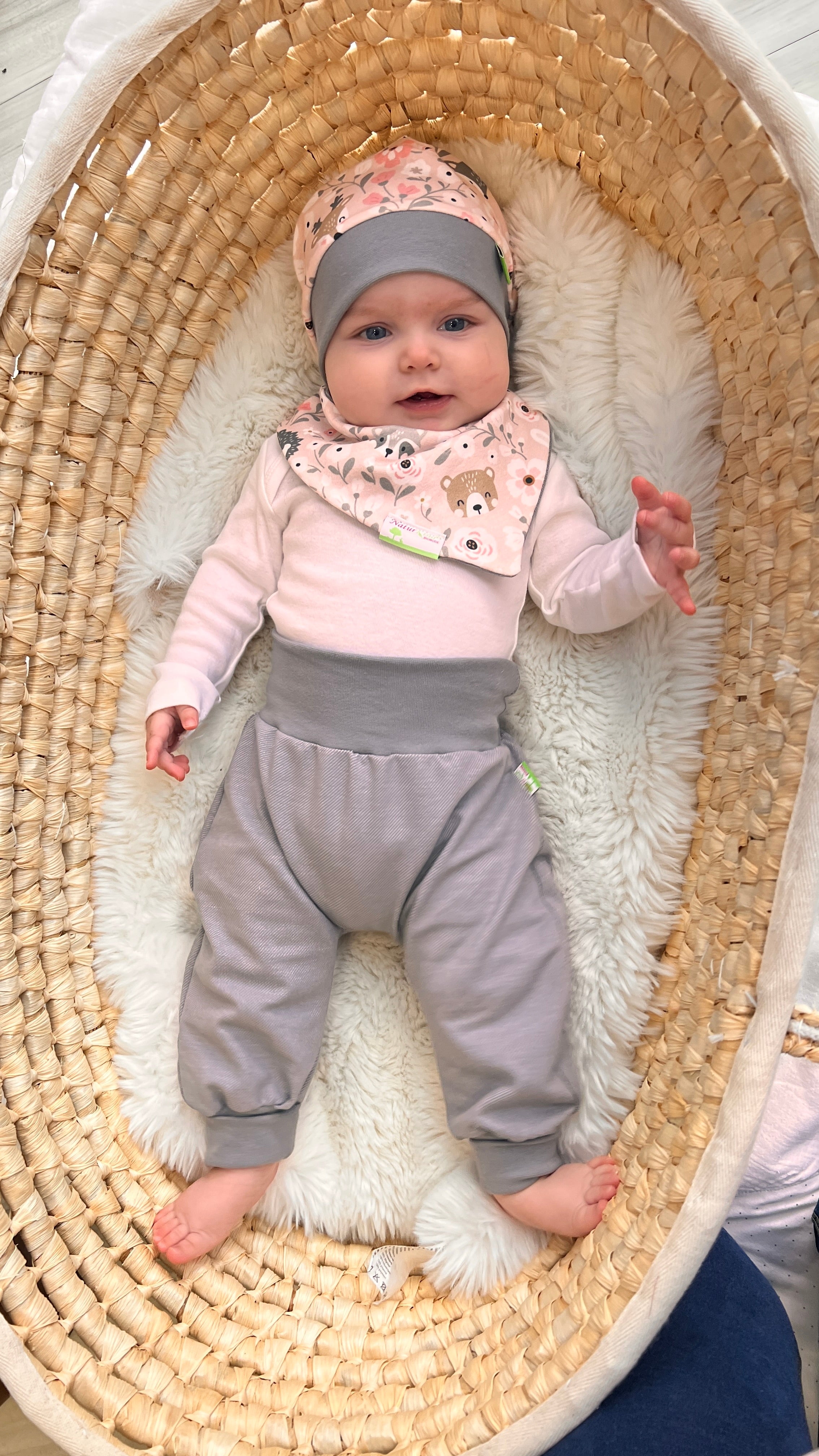 MitwachsSet für Babys - Märchenwald + Jeansjersey grau ★exklusiv★