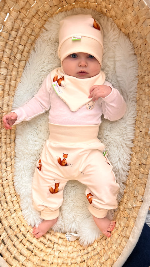 MitwachsSet für Babys - Vintage kleiner Entdecker Fuchs creme - ★exklusiv★