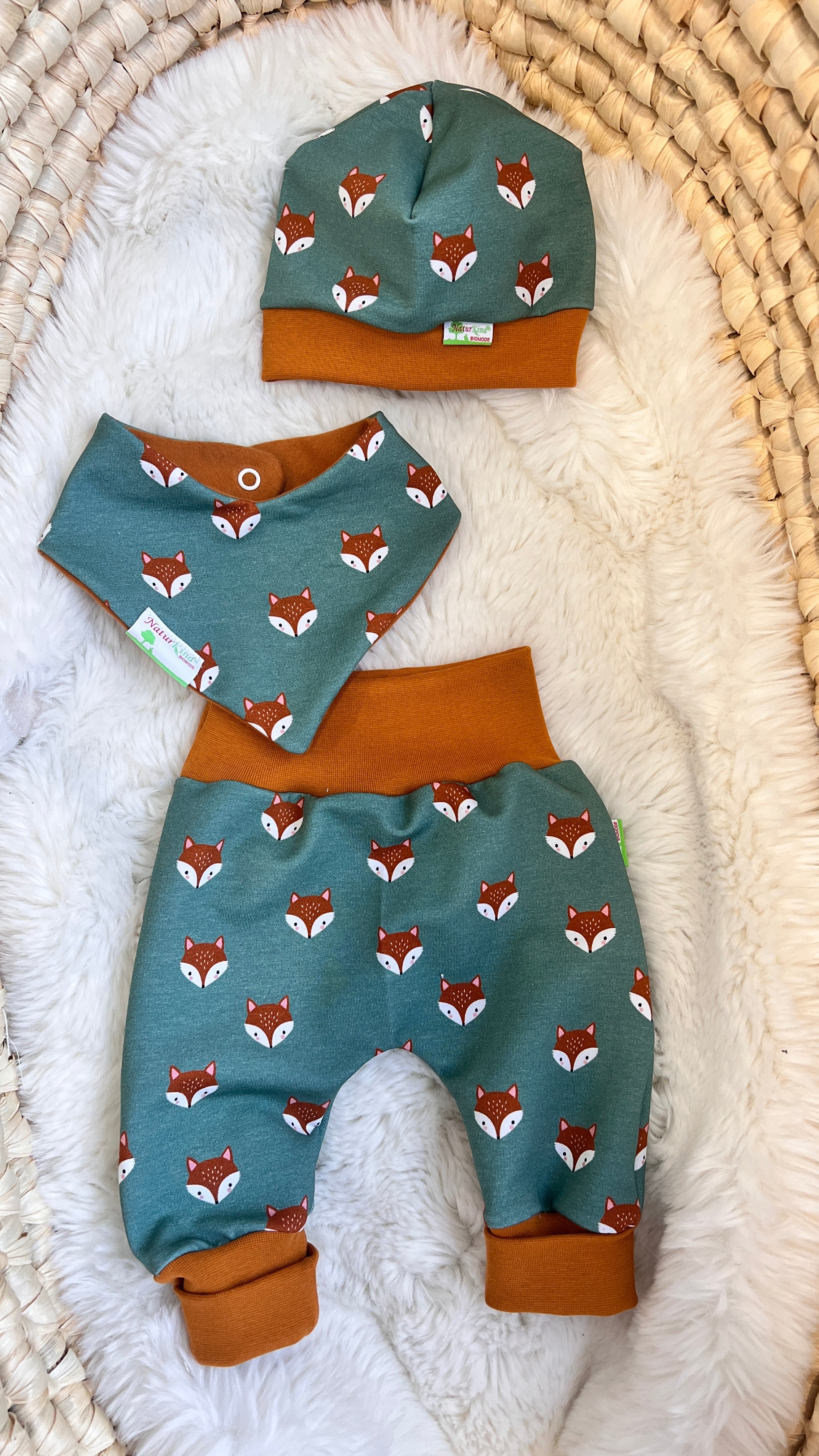 MitwachsSet für Babys - Füchse mint ★exklusiv★