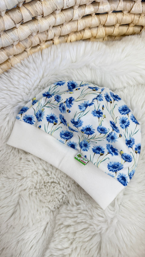 Bündchen Beanie Kornblumen