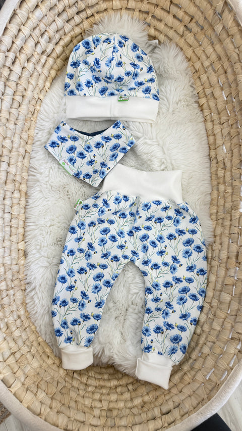 Bündchen Beanie Kornblumen