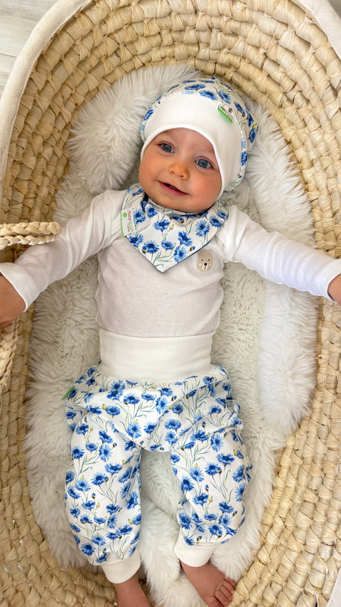 Bündchen Beanie Kornblumen