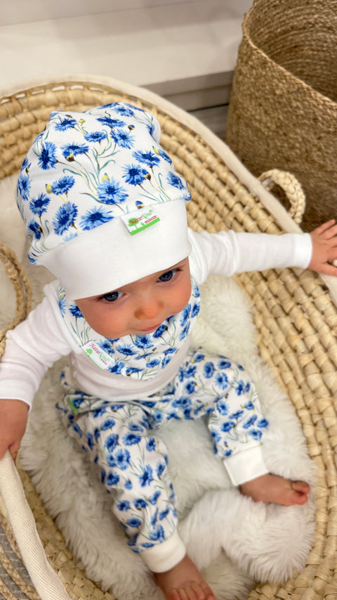 Bündchen Beanie Kornblumen