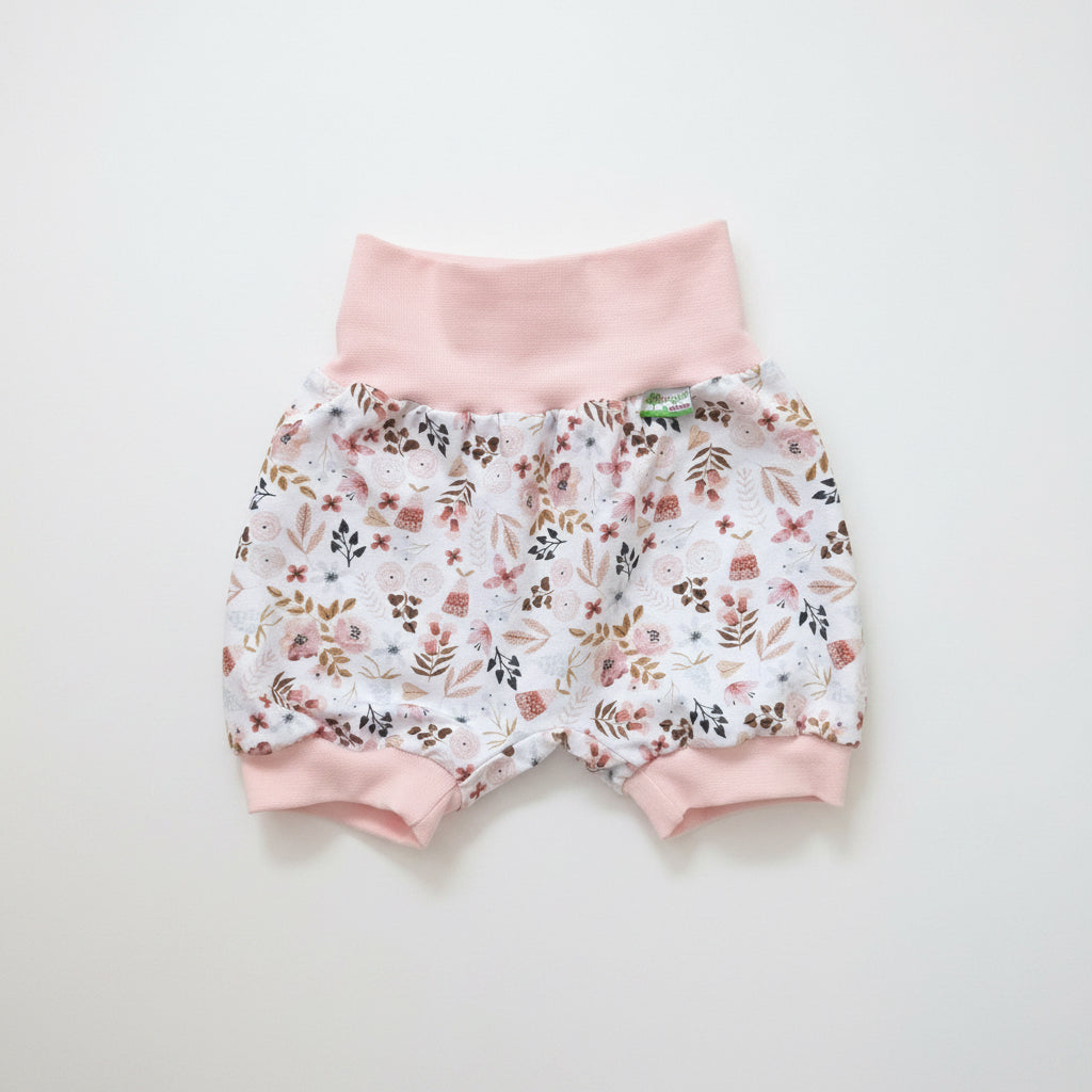 Kurze Mitwachshose Boho Flowers