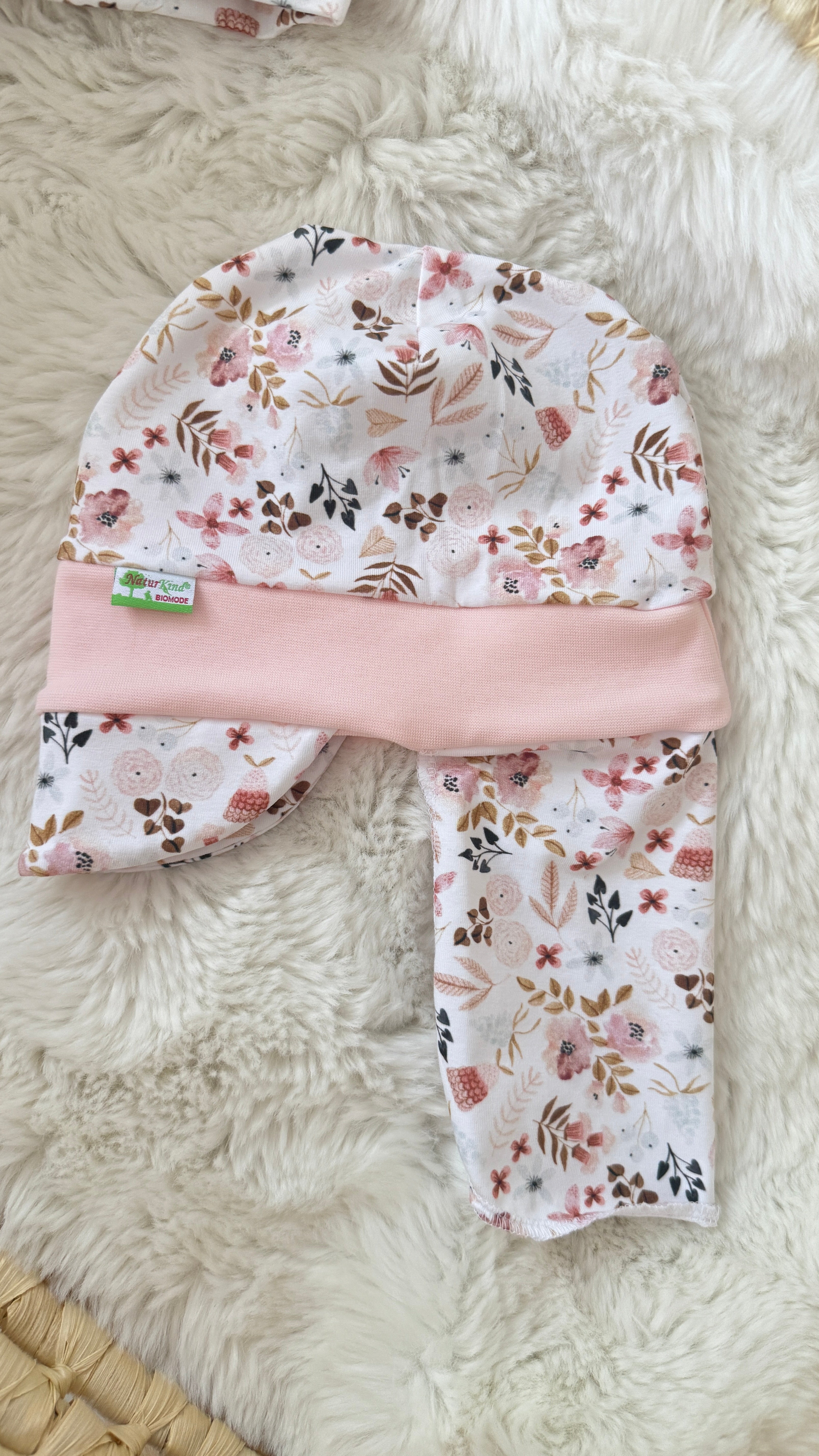 Sonnen-Cap mit Nackenschutz Boho Flowers