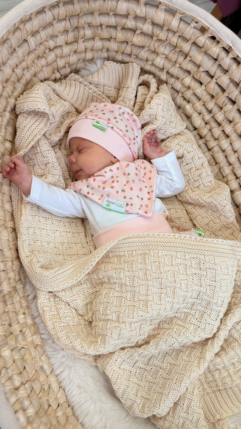 Babydecke Strickdecke aus BioBaumwolle