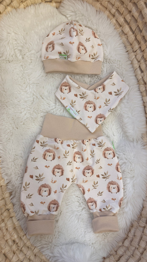 Naturkind Biomode® Mitwachshose / Babyhose Bio Baumwolle Kleiner Igelfreund ★exklusiv★