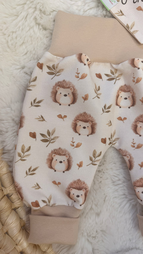 Naturkind Biomode® Mitwachshose / Babyhose Bio Baumwolle Kleiner Igelfreund ★exklusiv★