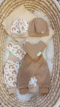 Starter Set - NATURE PURE beige 1 Strickdecke + 2 MitwachsSETs