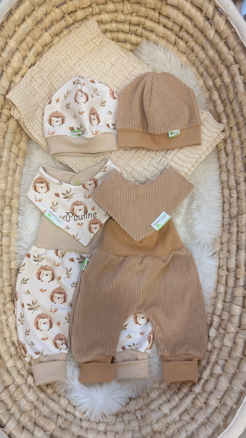 Starter Set - NATURE PURE beige 1 Strickdecke + 2 MitwachsSETs