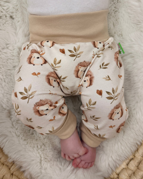 Naturkind Biomode® Mitwachshose / Babyhose Bio Baumwolle Kleiner Igelfreund ★exklusiv★