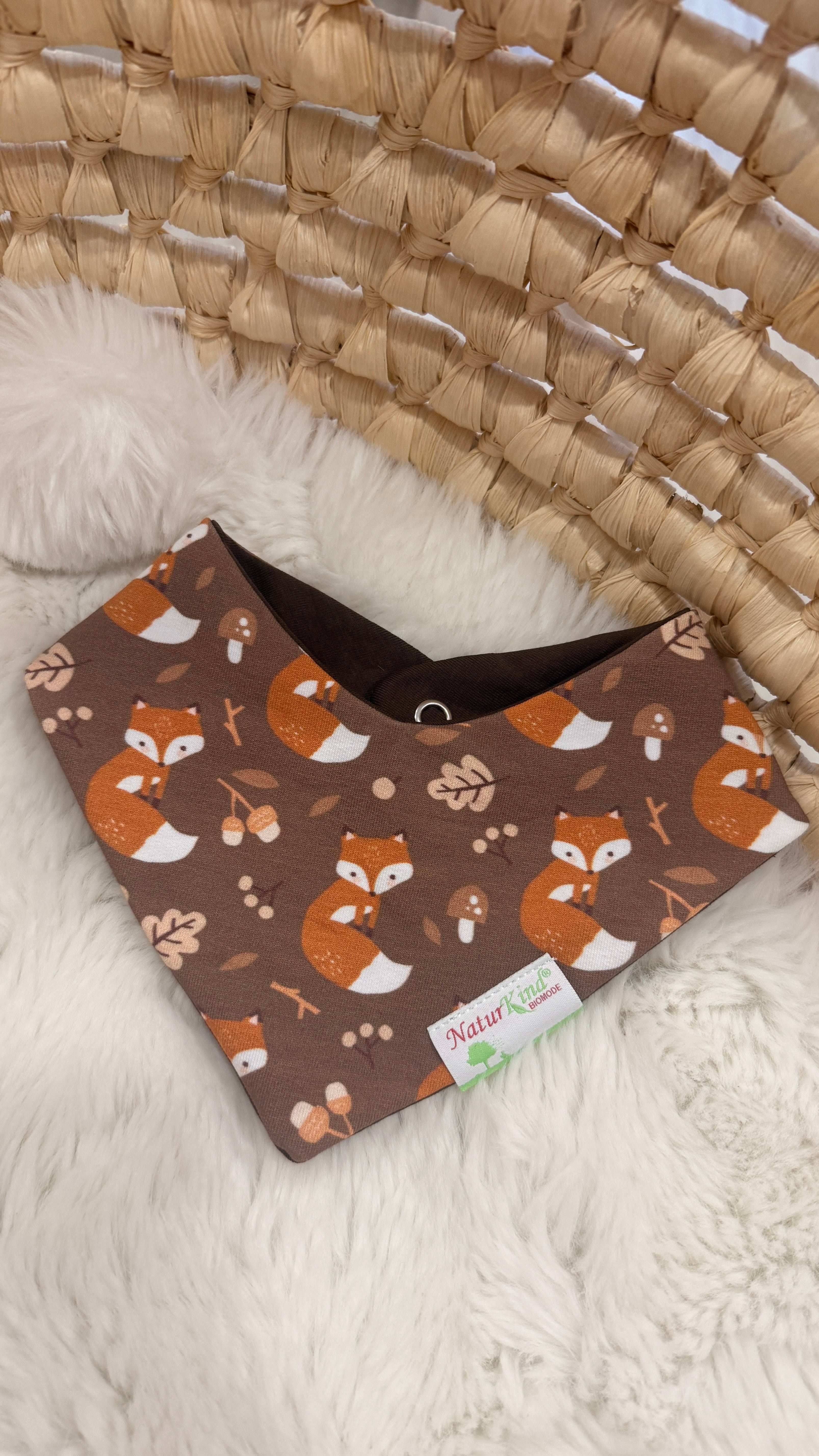 Wendehalstuch Boho Fuchs braun