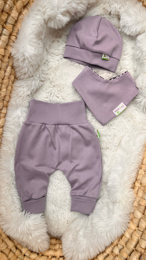 MitwachsSet für Babys - Uni flieder