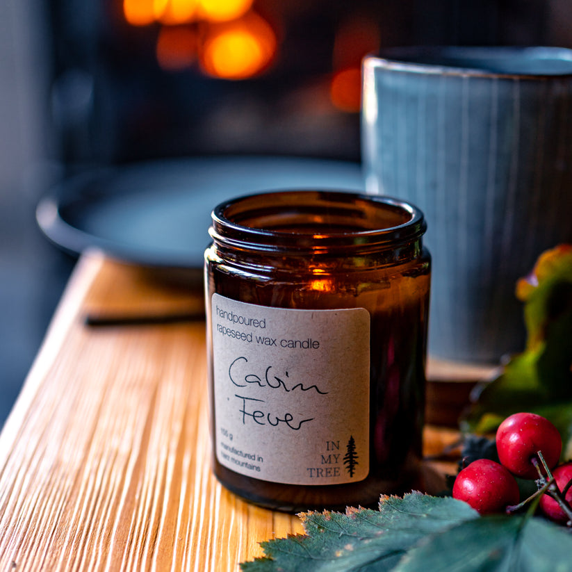 Rapswachskerze "Cabin Fever" - krautig waldig 100g