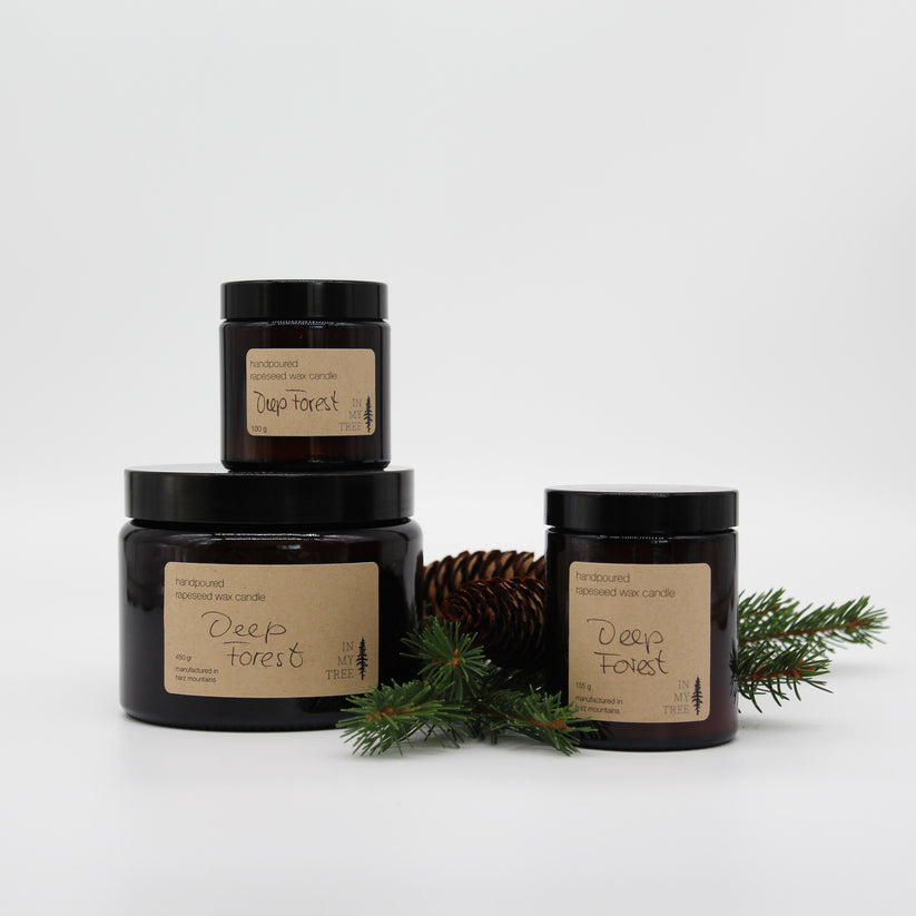 Rapswachskerze "Deep Forest" - waldig belebend 100g