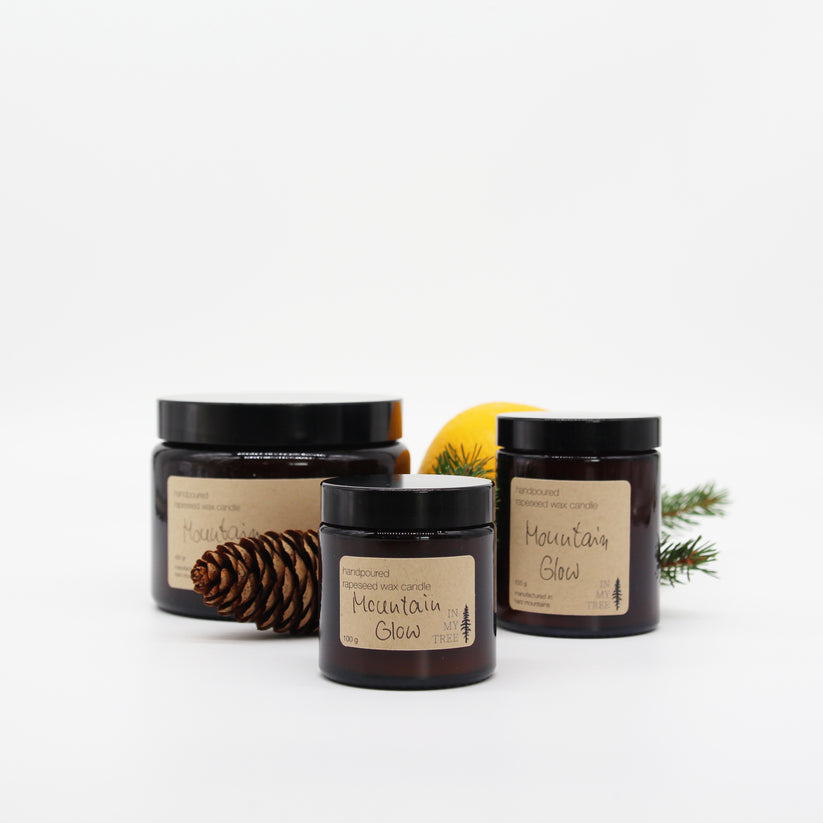 Rapswachskerze "Mountain Glow" - fruchtig waldig 100g