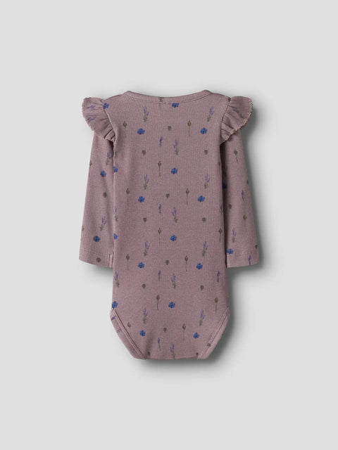 Name it Langarm Rib Body Blumenwiese toadstool