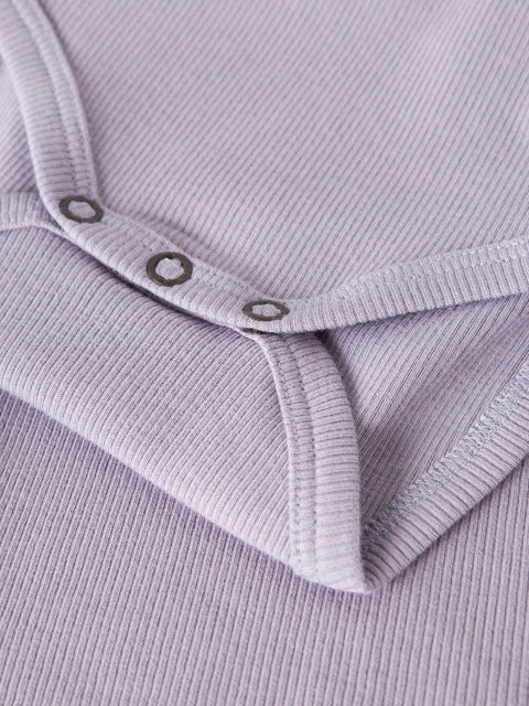 Name it Langarm Rib Body lavender gray