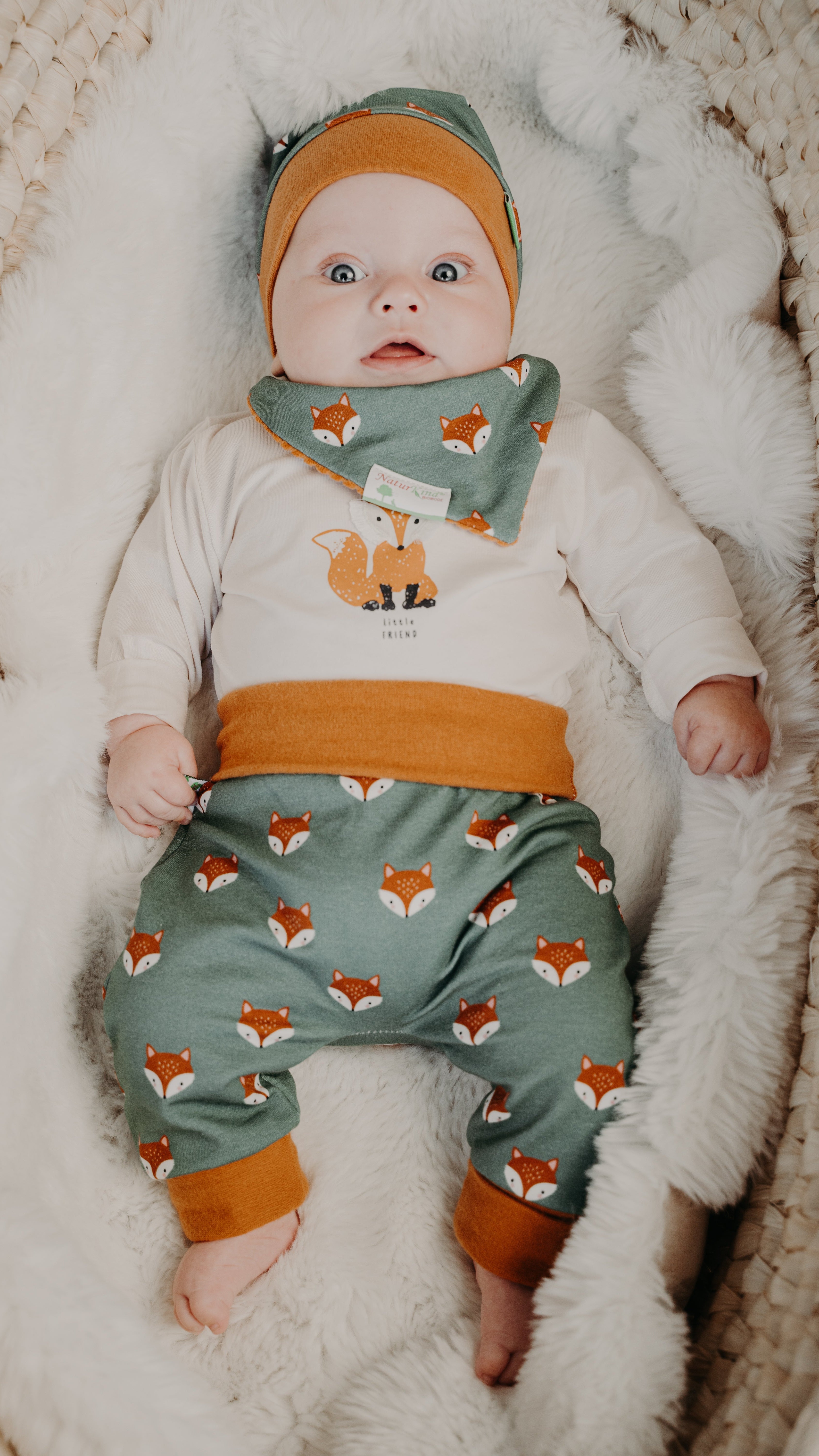 MitwachsSet für Babys - Füchse mint