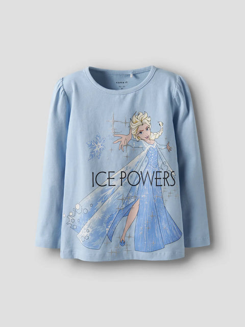 Name it Langarmshirt FROZEN Elsa hellblau