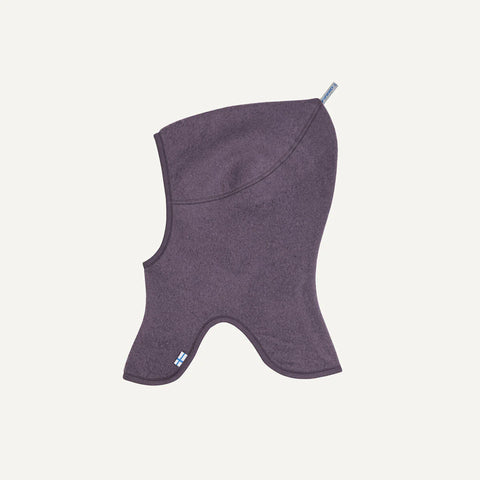Finkid LUOLA WOOL Wollfleece Schlupfmütze black plum