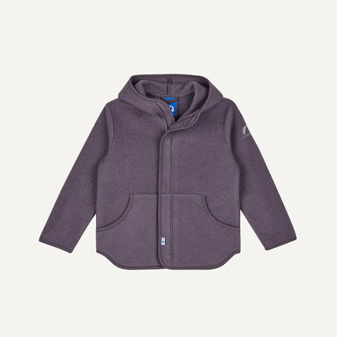 Finkid LUONTEVA Wollfleecejacke - Zip in Innenjacke black plum