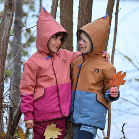 Finkid MOSKA MUKKA Winterjacke mit Teddyfutter terra cotta/sable