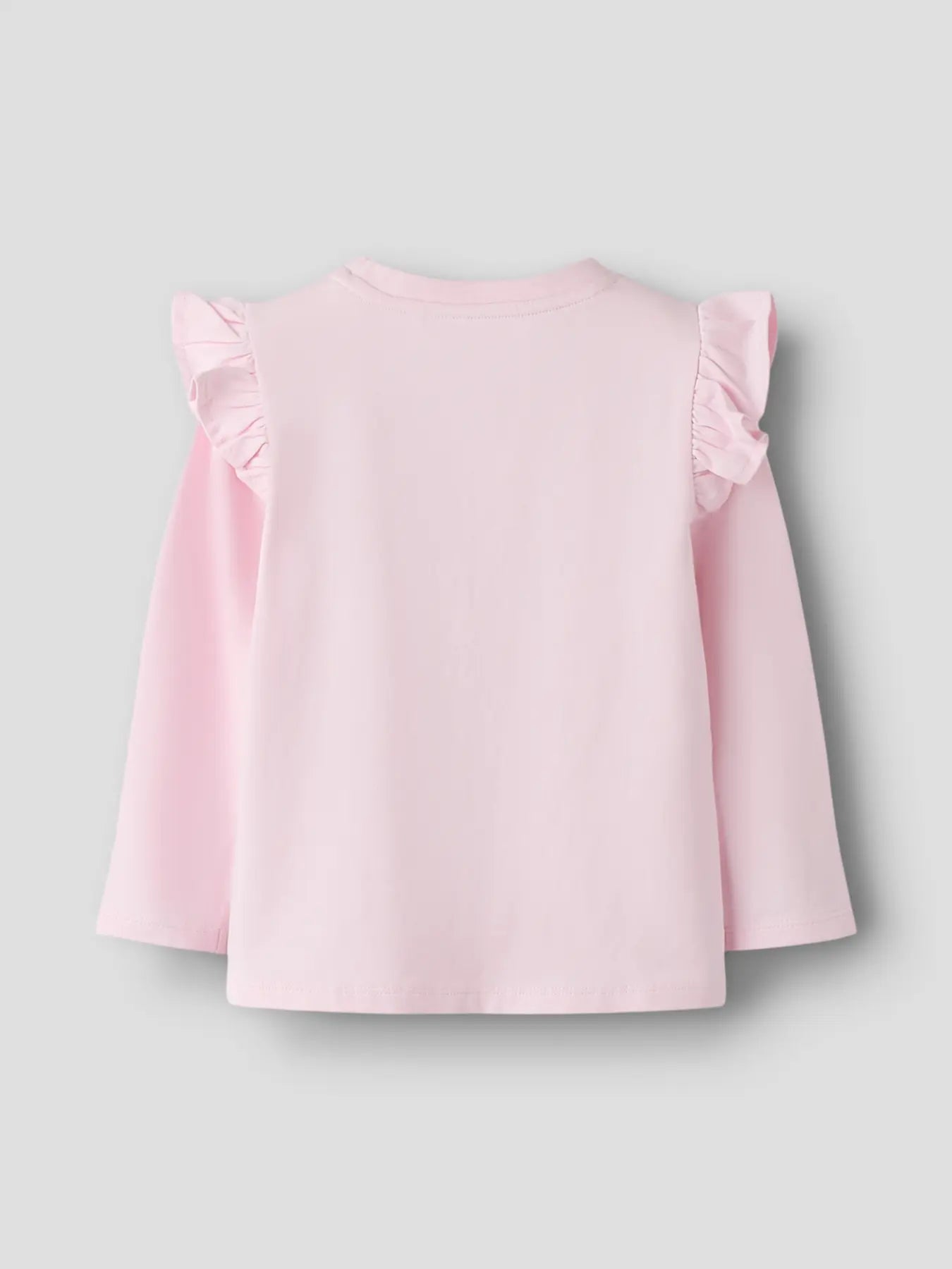 Name it Langarmshirt Glitzer Stern zartrosa