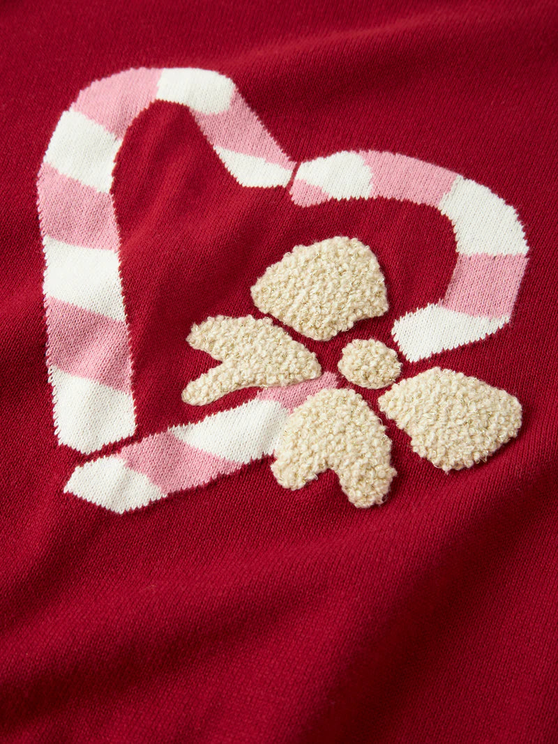 Name it Strickpullover Zuckerstangen rot