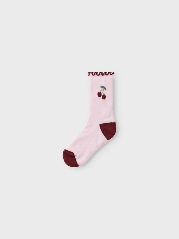 Name it 3er Pack Socken Kirschen orchid/elderberry