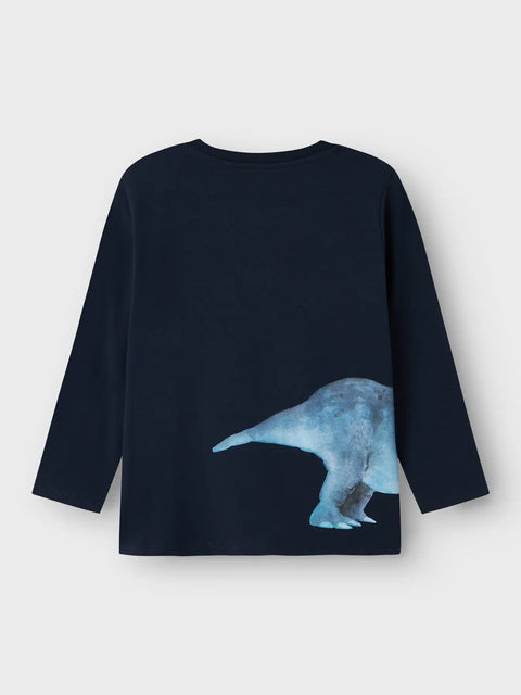 Name it Langarmshirt Tricera Tops dunkelblau
