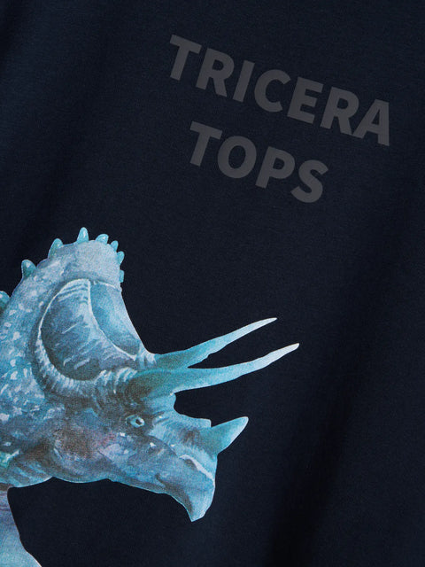 Name it Langarmshirt Tricera Tops dunkelblau