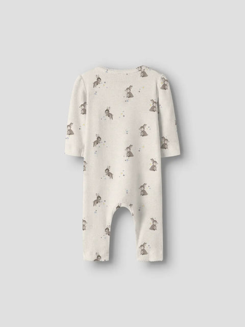 Name it Rib Einteiler Häschen beige meliert