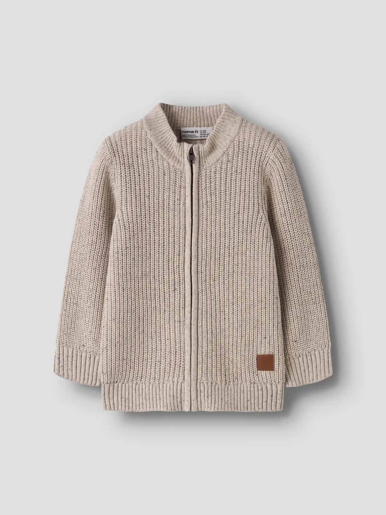Name it Strickjacke beige meliert