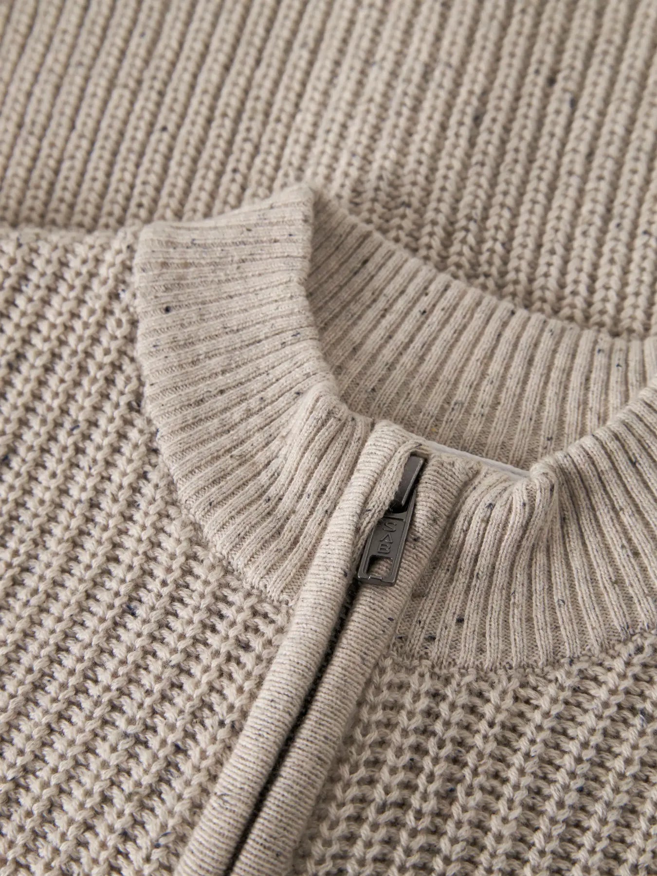 Name it Strickjacke beige meliert