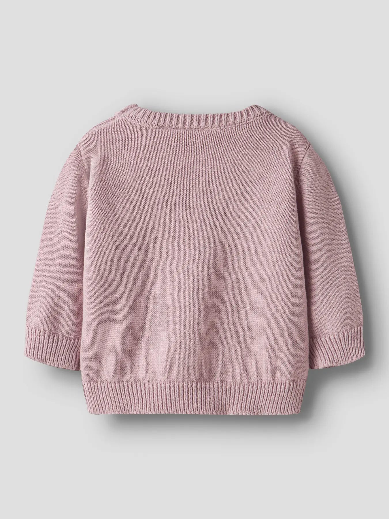 Name it Strickpullover Blumenkranz lilac