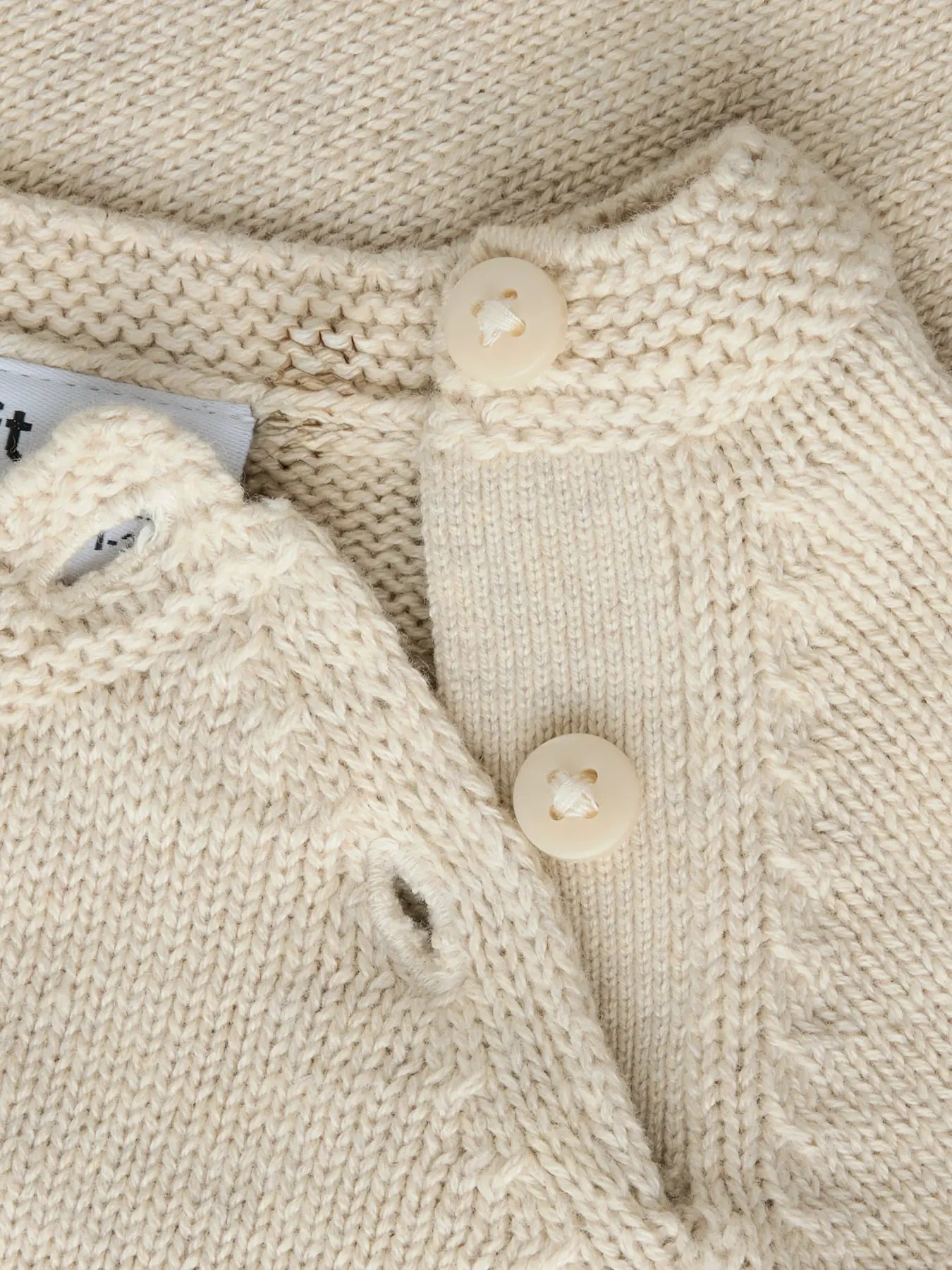 Name it Strickpullover Bärchen beige