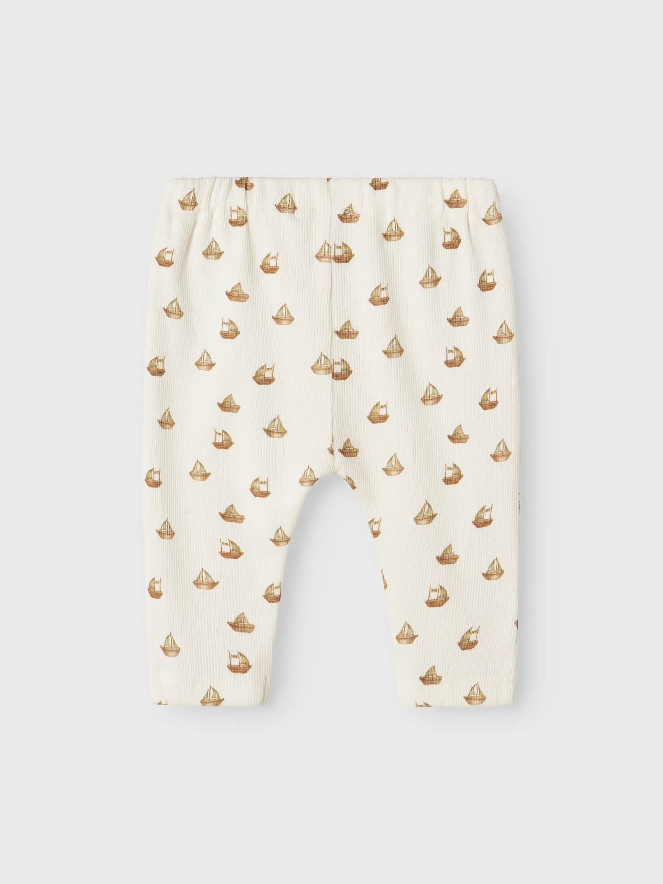 Lil' Atelier Rib Hose Segelboote coconut milk