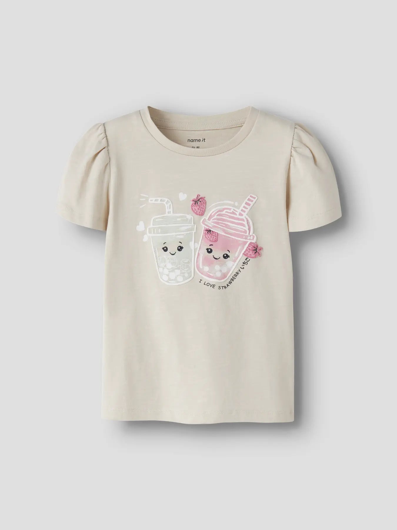 Name it T-Shirt Strawberry Shake almond milk