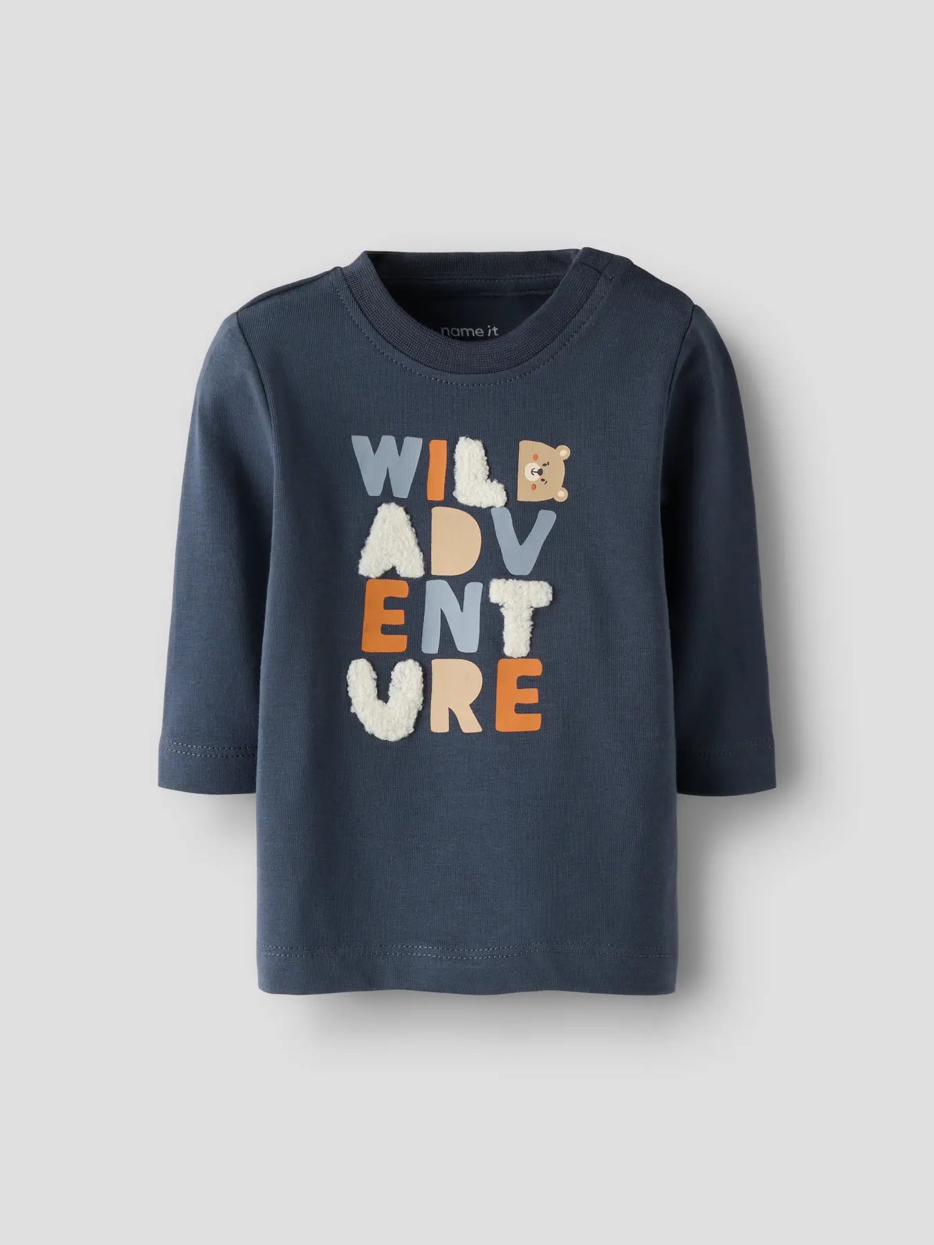 Name it Langarmshirt Wild Adventure ombre blue