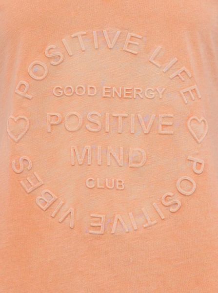 Zwillingsherz T-Shirt "Positive Mind" orange