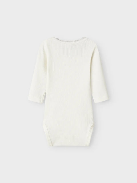 Name it Langarm Rib Body cloud dancer
