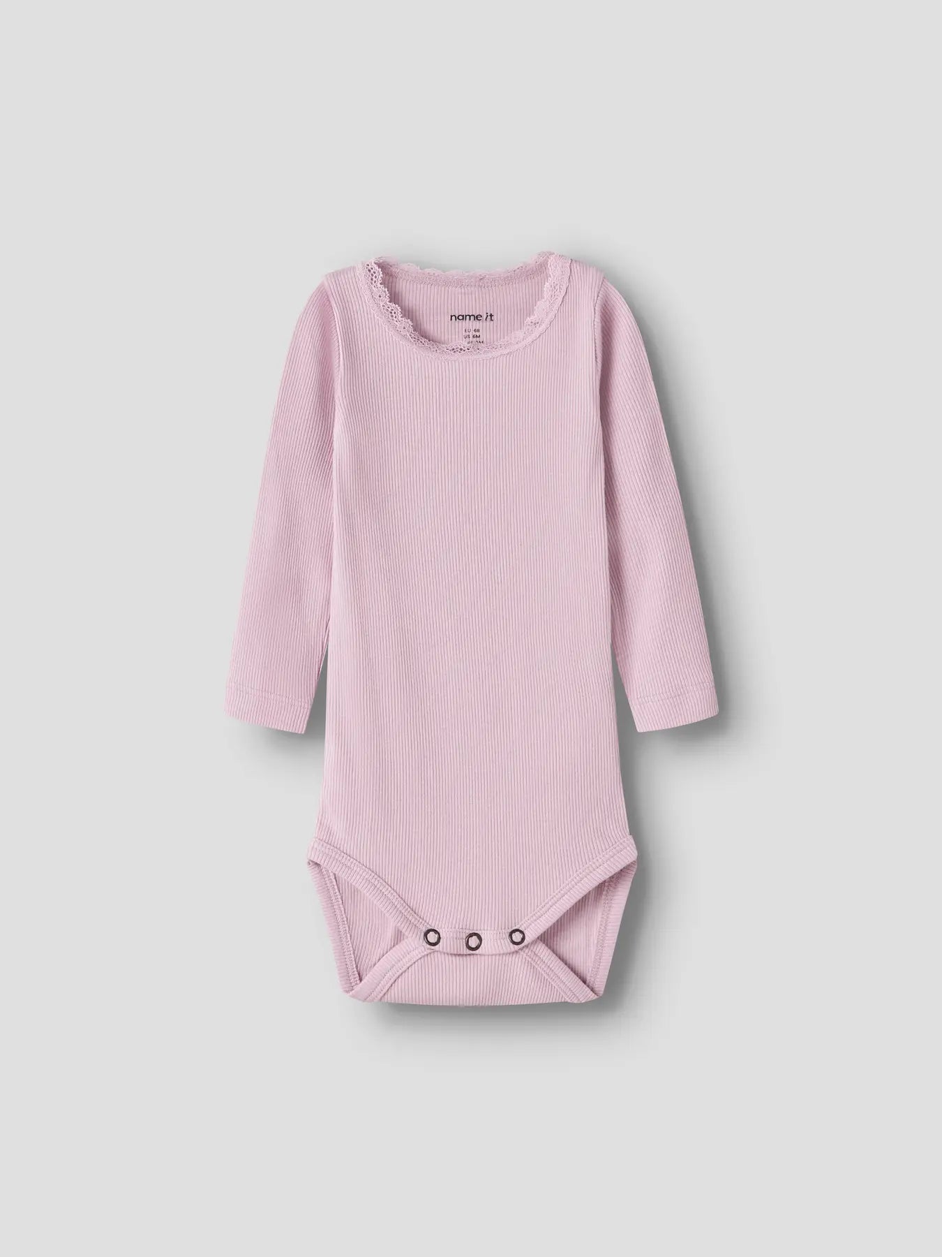 Name it Langarm Rib Body lilac