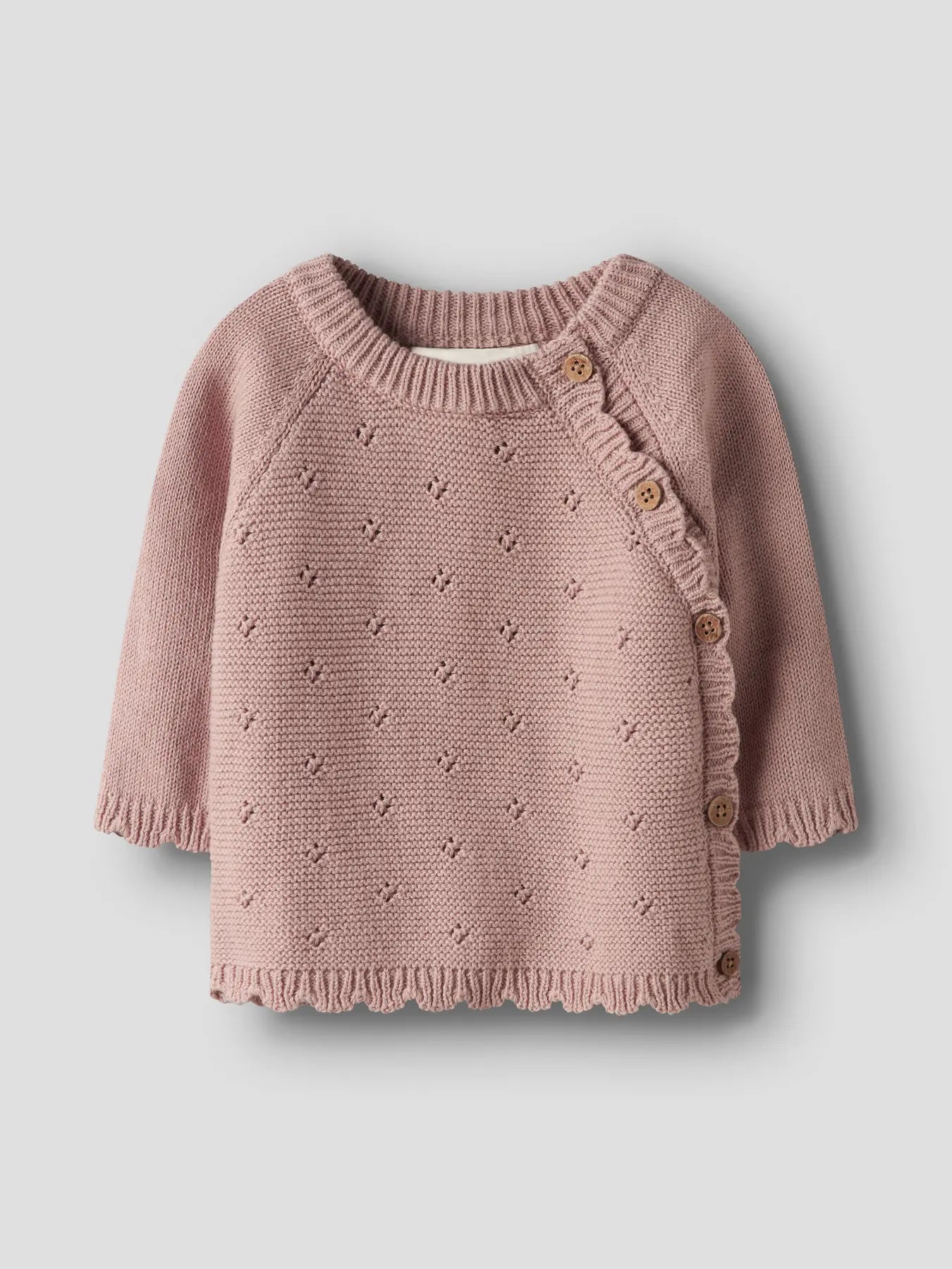 Lil' Atelier Strickjacke misty rose